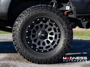 Ford Bronco Custom Wheels (1) - Rough Country - 87 Series - Gray w/ Black Ring - 17 x 8.5 / 6 x 5.5 / +0